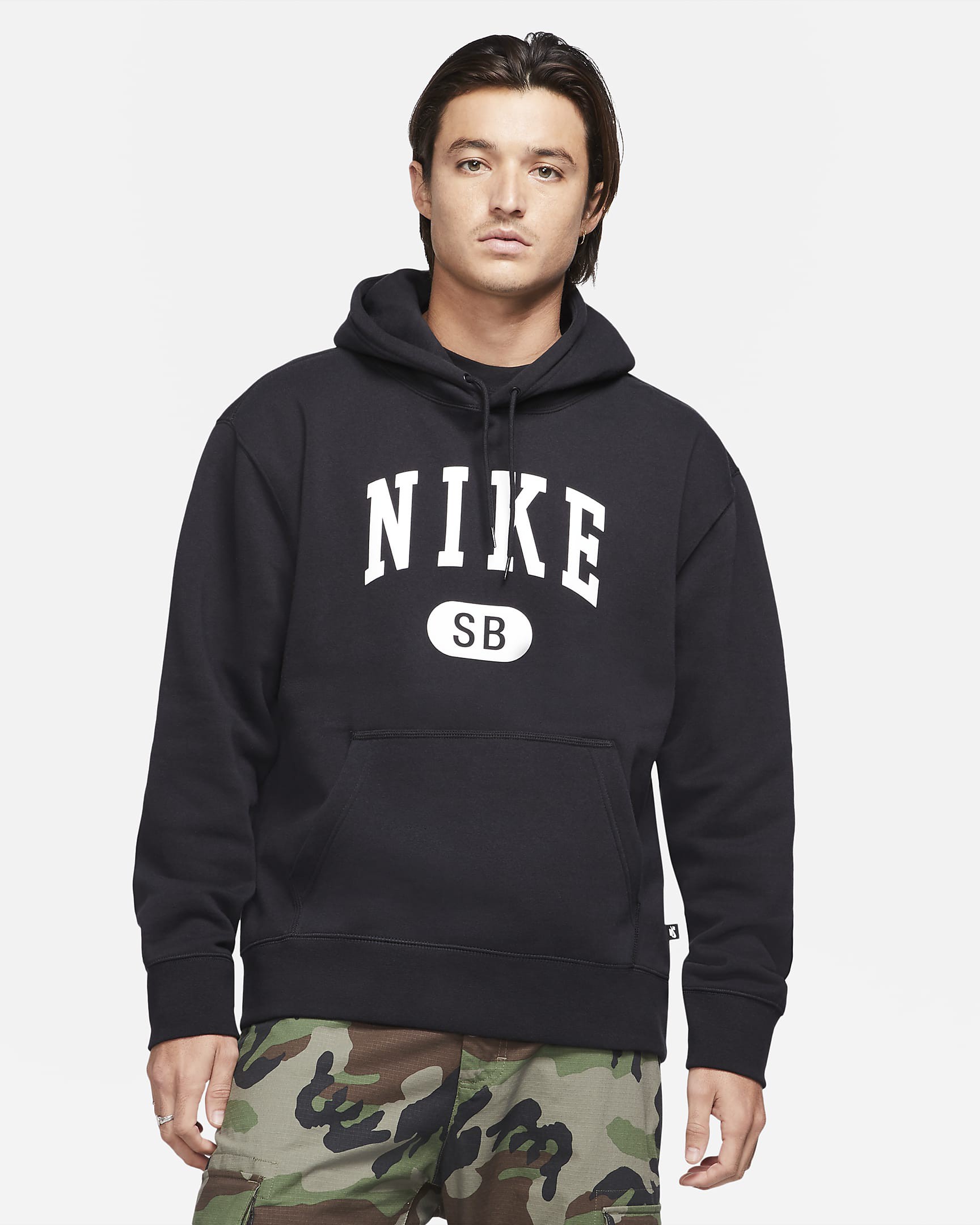 Camo skate hoodie clearance nike sb icon