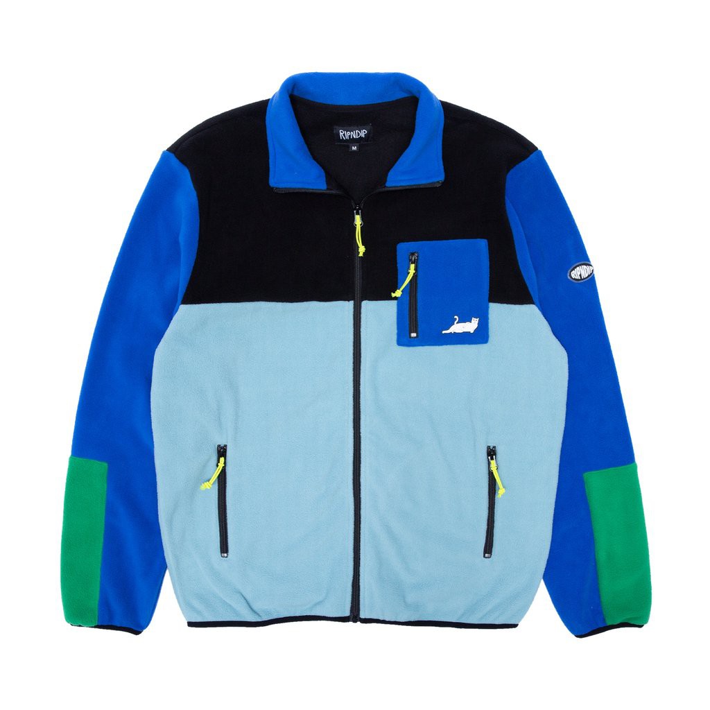 RIPNDIP ALAMEDA COLOR BLOCK POLAR FLEECE JACKET